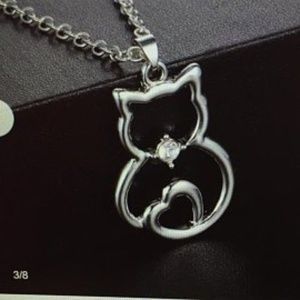 Charming Jewelry Necklace Cat Pendant